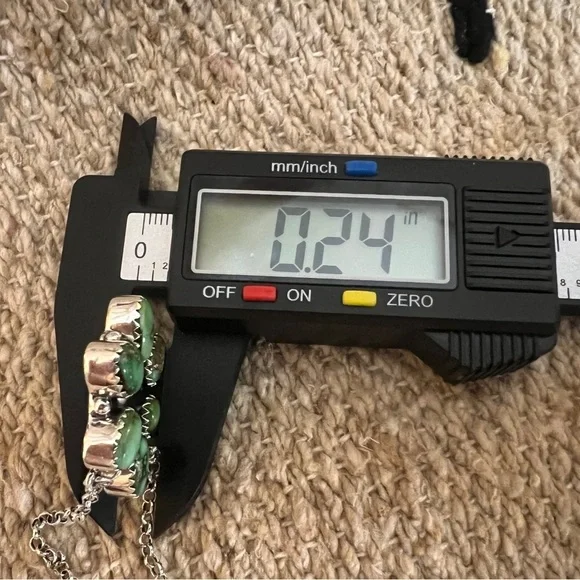 ❤️ Sonoran Gold Turquoise Cluster Pendant Brushed Sterling 18 - 20” Adj Necklace - Picture 13 of 13